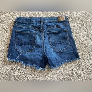 American eagle 🦅 high rise super stretch jean shorts sz 8